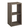 Closetmaid 4537 Decorative Open Back 2-Cube Storage Organizer, Graphite Gray