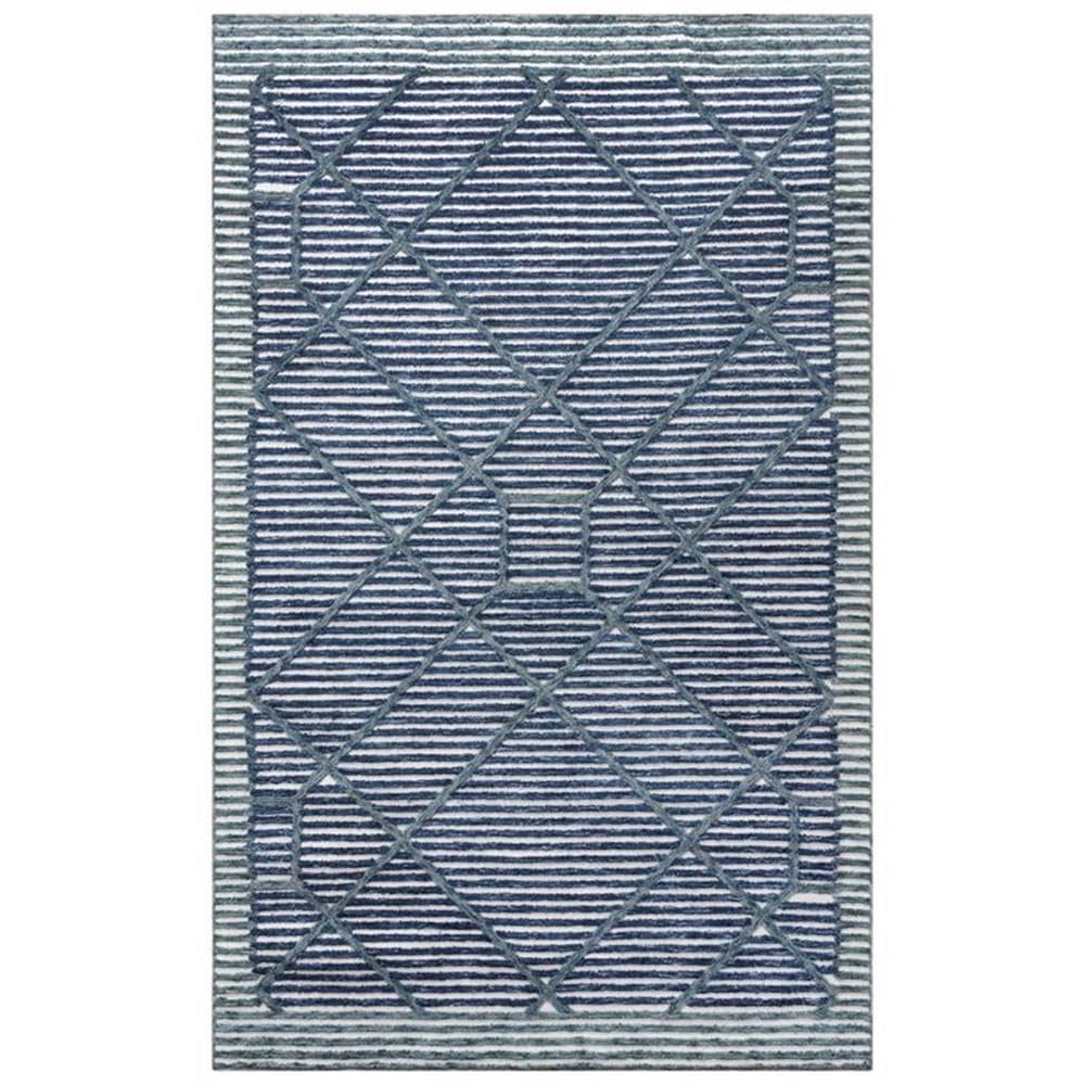 Rizzy Rugs Vista Blue 5'X7'6" Tufted Recycled Polyester Rug