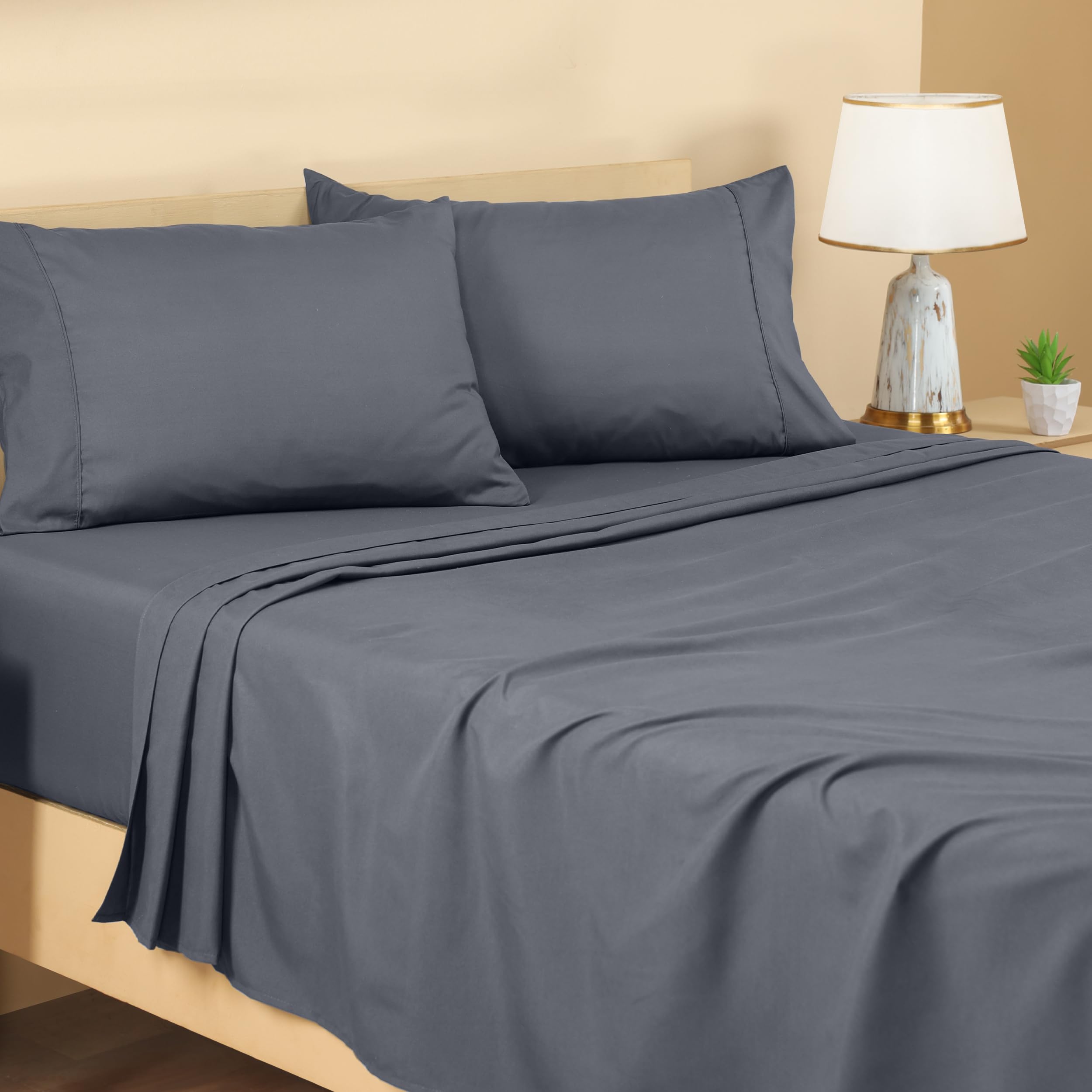 Utopia Bedding Queen Sheet Set - Brushed Microfiber - Soft Bed Sheets For Queen Size Bed Set - Luxury Bedding Sheets With Fitted