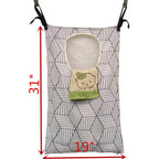 Hdhyk Adjustable Space Saving Door Hanging Laundry Hamper With Stainless Steel Hooks