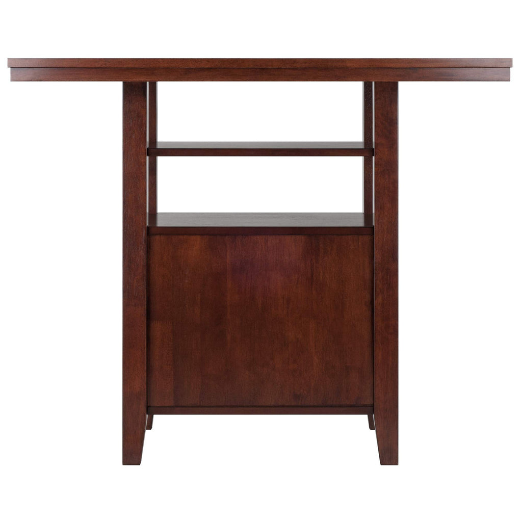 Ergode Wood Torrence High Table | Folding Round Table | Oyster Gray Finish | 30' Diameter | Contemporary Design | Slim 3' Depth | Sturdy Solid Wood | Ideal for Small Spaces (94042-VV)