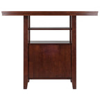 Ergode Wood Torrence High Table | Folding Round Table | Oyster Gray Finish | 30' Diameter | Contemporary Design | Slim 3' Depth | Sturdy Solid Wood | Ideal for Small Spaces (94042-VV)