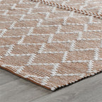 Kosas Home Sonora 24 X 36 Polyester Fabric Accent Rug In Terracotta/Ivory