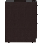 Lorell, LLR18220, Essentials Espresso Laminate Pedestal, 1 Each