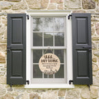 Shhh... Baby Sleeping Hanging Sign Plaque, Do Not Knock Or Ring The Bell, Round Sturdy Wooden Door Hanger For Baby Room, Nursery