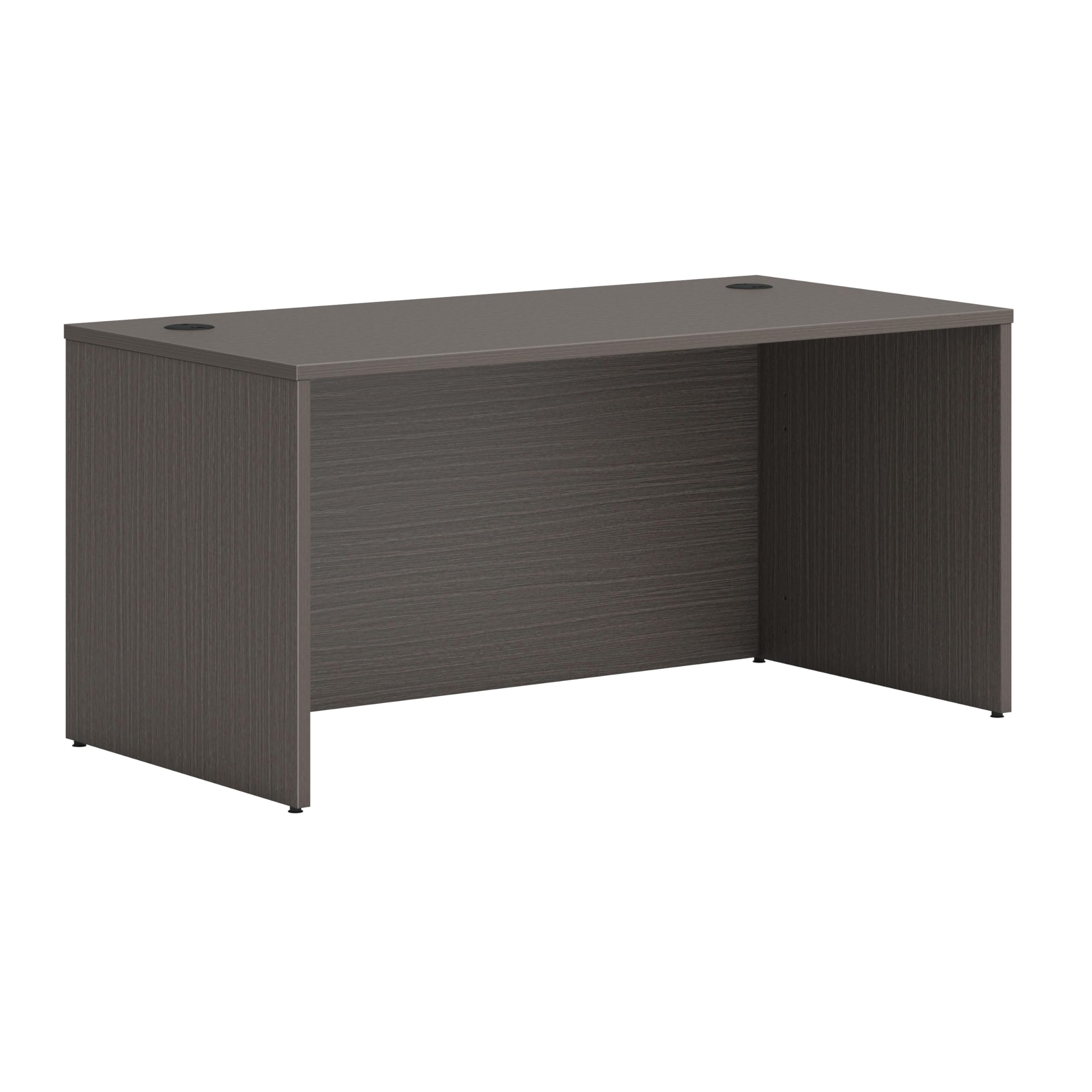 HON MOD Executive Desk 60-Inch Large Computer Desk Home Office Desk Shell - Thick Wooden Laminate Workstation Modern Table Desk with Cord Management for Work, Writing, Study - Slate Teak