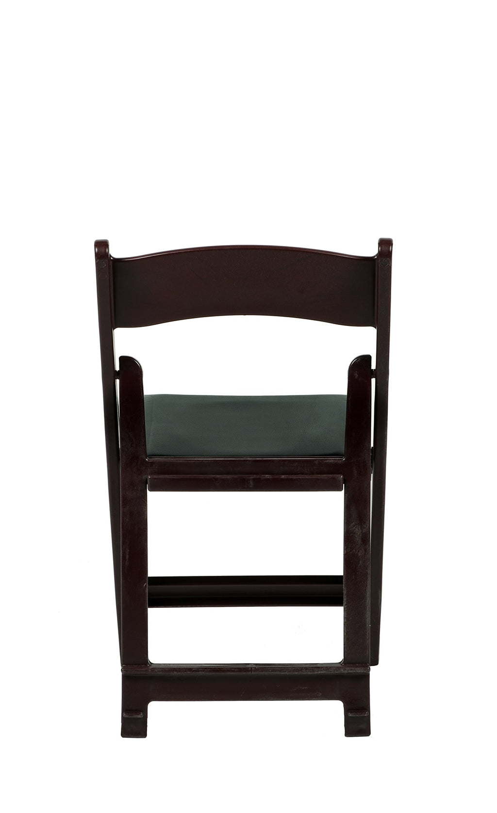 Commercial Seating Products Resin Red Mahogany Folding Chairs, 4-Pack