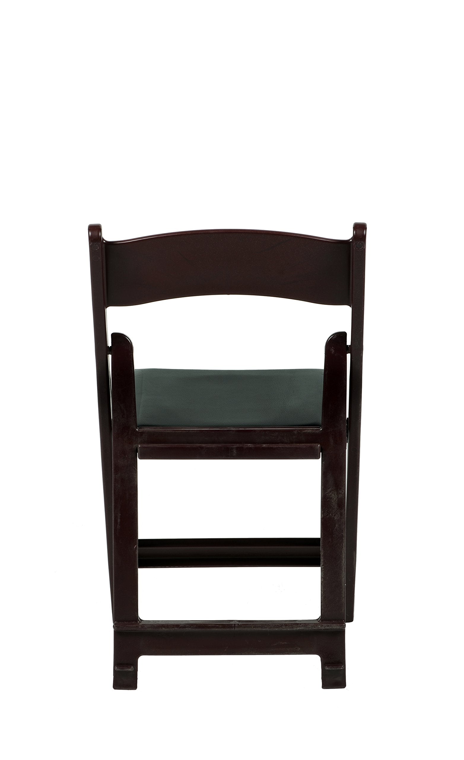 Commercial Seating Products Resin Red Mahogany Folding Chairs, 1-Pack