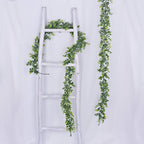 Lvydec 6 Pack Artificial Eucalyptus Garland, Fake Eucalyptus Greenery Garland Wedding Backdrop Arch Wall Decor, 6 Feet/Strand Fa