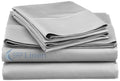 Srp Linen Egyptian Cotton Sateen 600-Thread-Count 24' Extra Deep Pocket Sheet Set Solid Size: King, Color: Silver