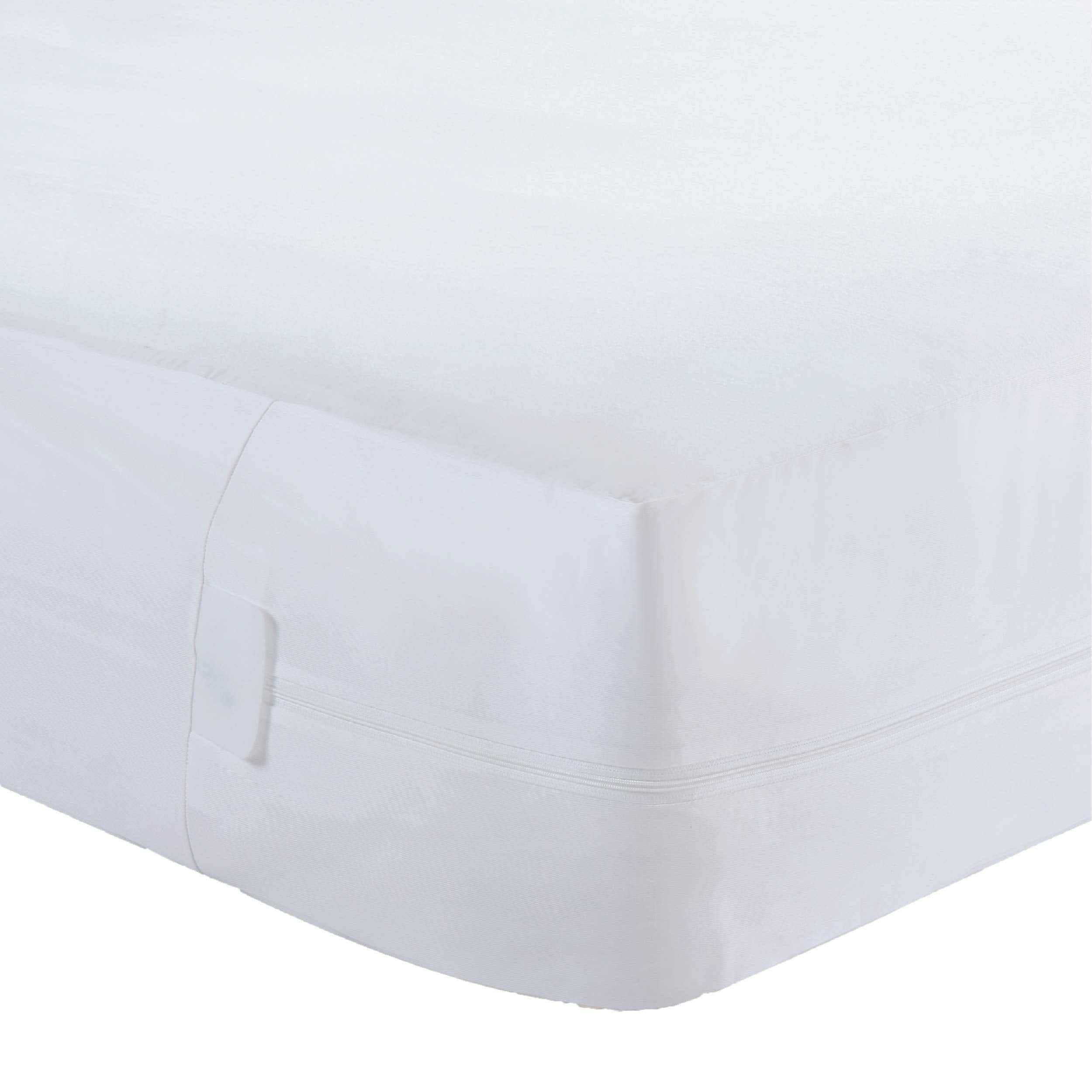 Bed Bug Blocker All-In- 1 Mattress Protector, California King, White
