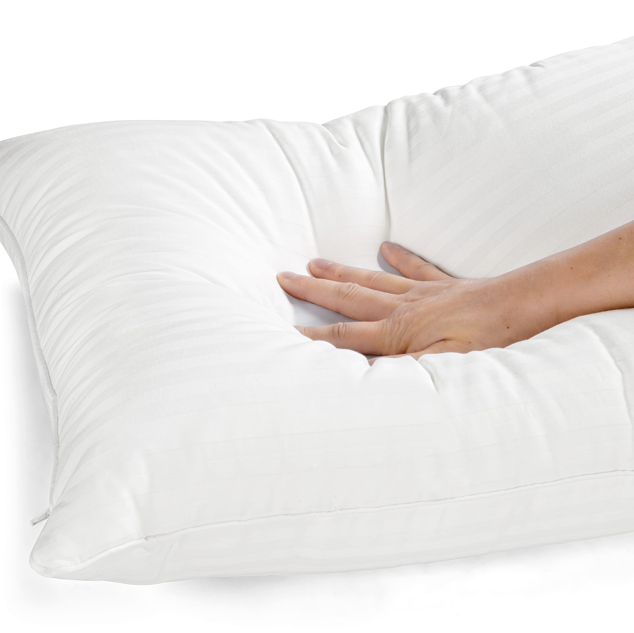 EverSnug Adjustable Layer Pillow Set Cooling Down Alternative White Standard/Queen