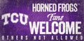 Fan Creations TCU Fans Welcome Sign, Multi