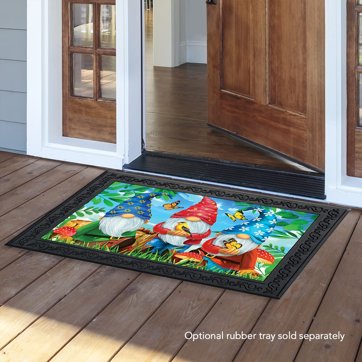 Briarwood Lane Gnome Sweet Gnome Spring Doormat Indoor Outdoor 30' X 18'