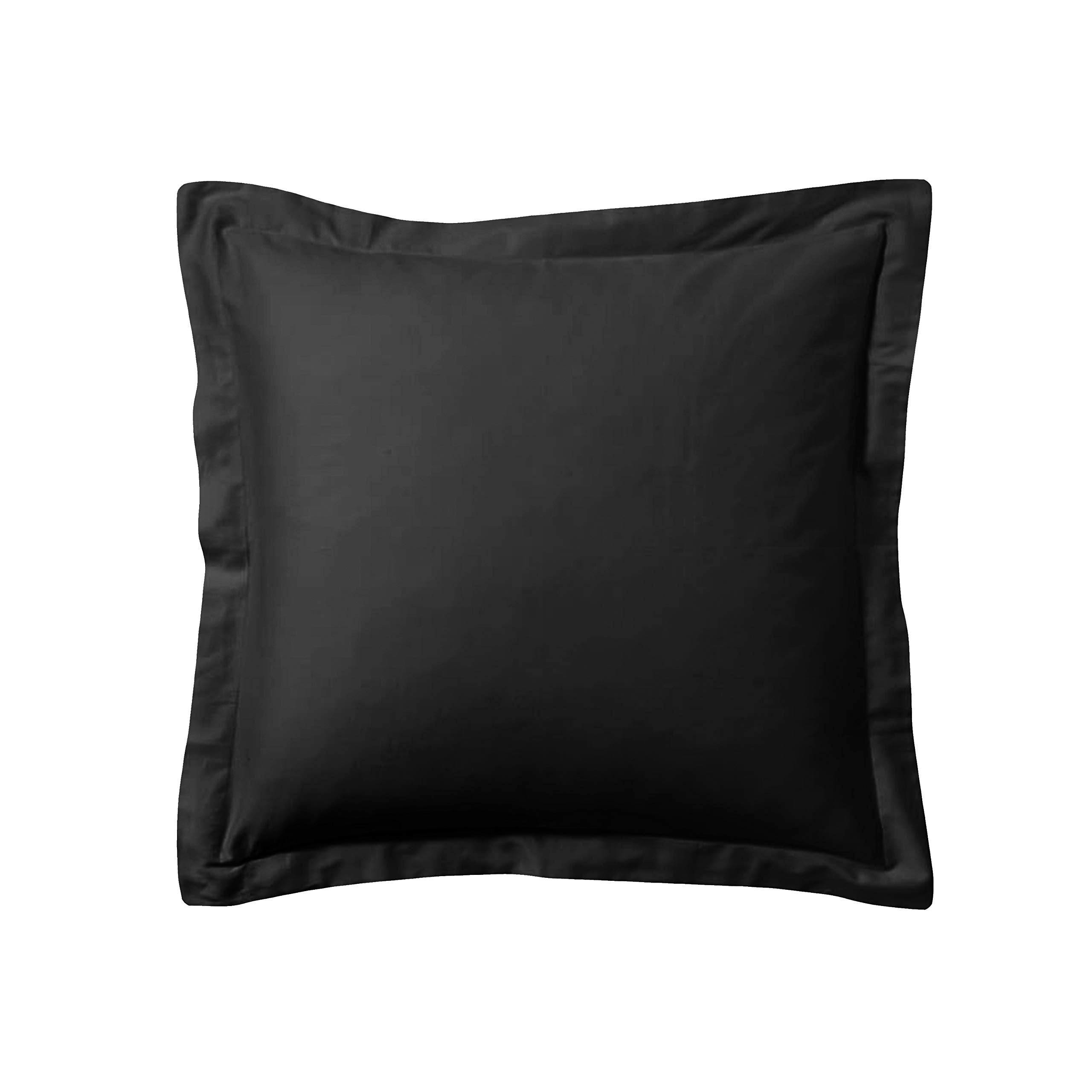 Bed Maker'S Tailored Sham, Euro, Black