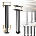 4Pcs Metal Adjustable Height Center Support Leg For Bed Frame, Bed Support Legs For Wood Slats, Under Bed Frame Support Legs Rep