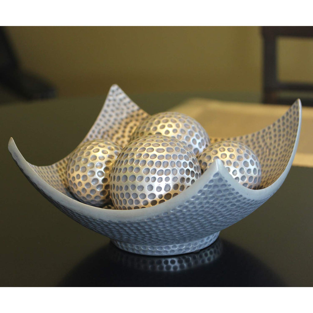 Seraphic 5Pc Bowl Table Centerpieces For Dining Room, Large Decorative Bowls For Coffee Table Decor, Kitchen, Orbs/Balls Include