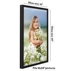 Americanflat 16X24 Poster Frame With Polished Plexiglass - Soho Collection - Gallery Style Deep Molding Frame For Wall Display -