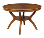 Nelms Table With Shelf Deep Brown