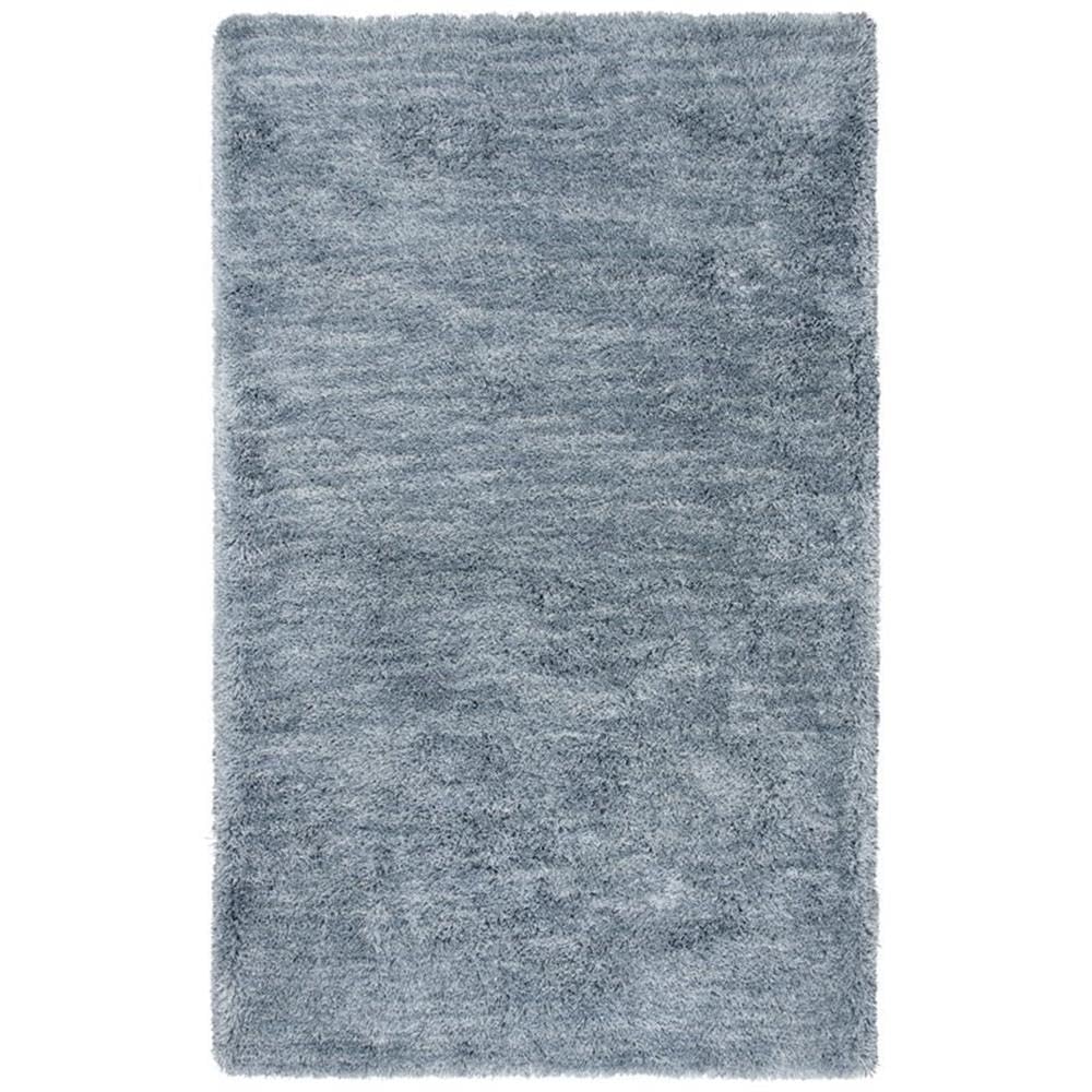 Rizzy Home Alora Decor Oregon 5'X7'6" Solid Shag Blue/Tone On Tone Tufted Area Rug