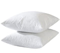Basic Home 20X20 Decorative Throw Pillow Inserts-Down Feather Pillow Inserts-Square-Cotton Fabric-Set Of 2-White.