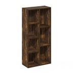 Furinno Luder 7-Cube Reversible Open Shelf, Amber Pine