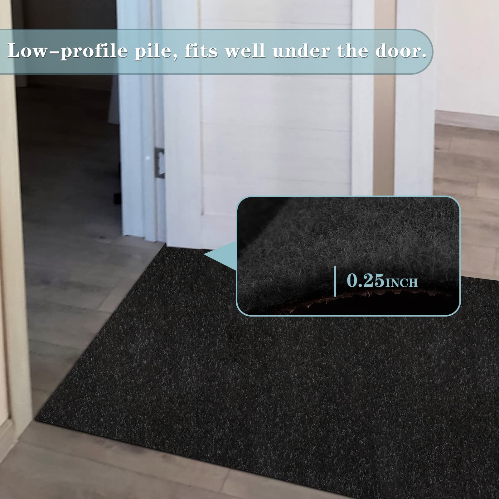 Runner Rug 3Ft X 4Ft, Ayoha 2'-82' Utility Carpet Runner For Entryway Hallway Aisles Balcony Garages, Area Rugs With Non-Slip Ru