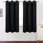 Lemomo Light Beige Thermal Blackout Curtains/40 X 72 Inch/Set Of 2 Panels Room Darkening Curtains For Bedroom And Living Room