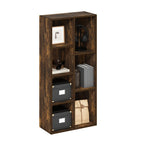 Furinno Luder 7-Cube Reversible Open Shelf, Amber Pine
