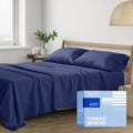 Thread Spread Cotton Sheets King Size - 400 Thread Count 4 Pc 100% Cotton Sheets For King Bed, Deep Pocket King Size Cotton Shee