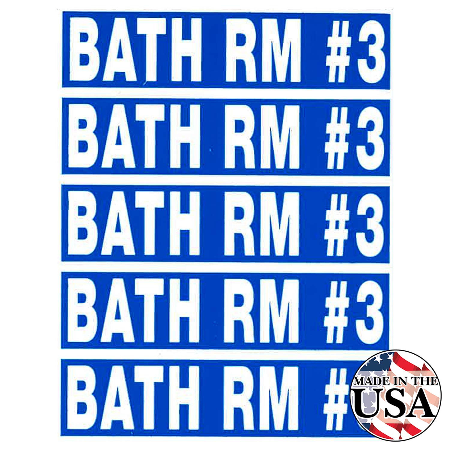 Tag-A-Room Color Coded Moving Box Labels (Bath Room #3)