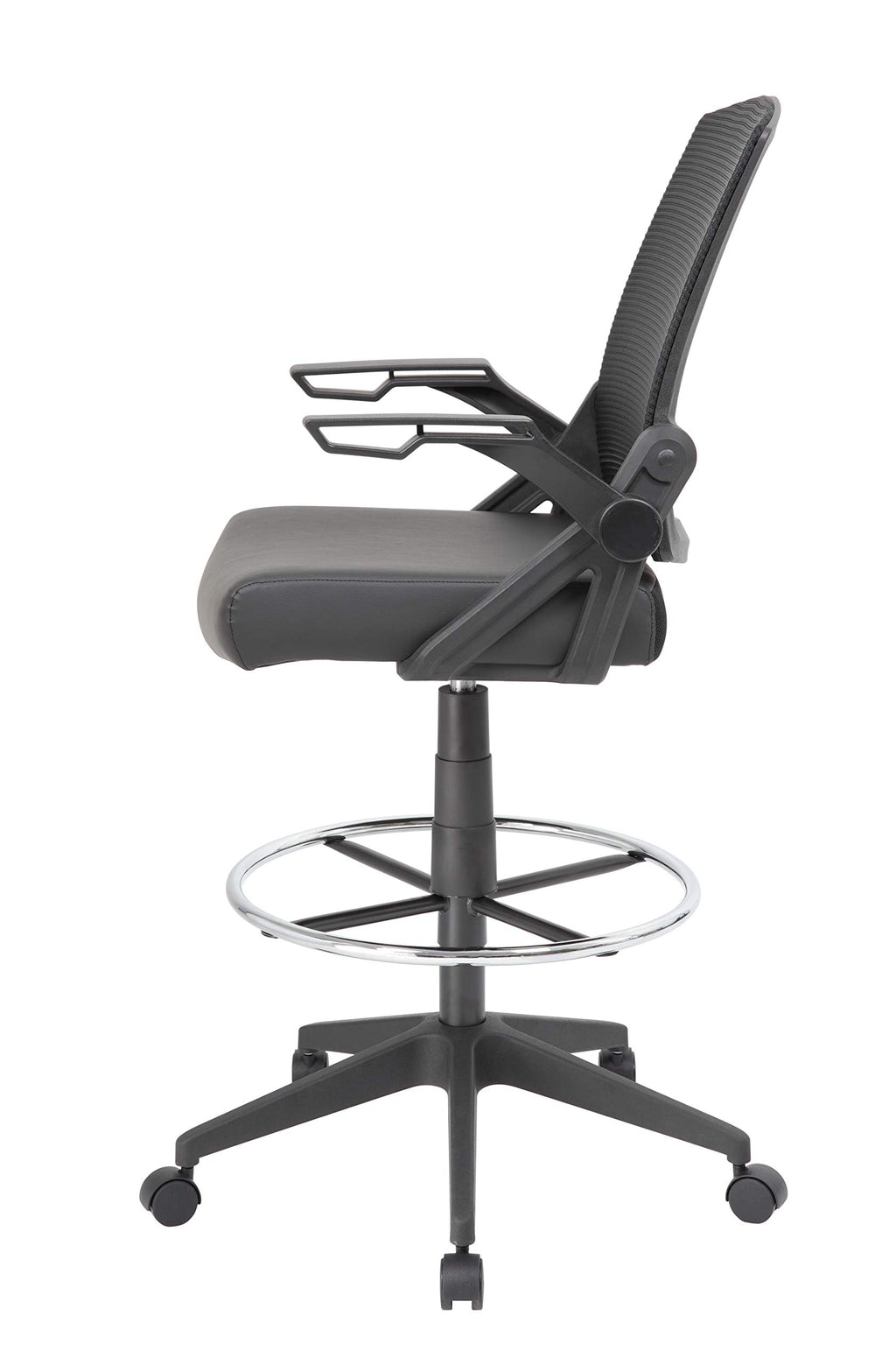 Boss Office Products Drafting Stool With, Black