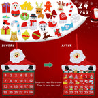 Toy Life Christmas Nativity Advent Calendar 2024 Kids Toddler Christmas Countdown Calendar Hanging Advent Calendar Santa Decorat