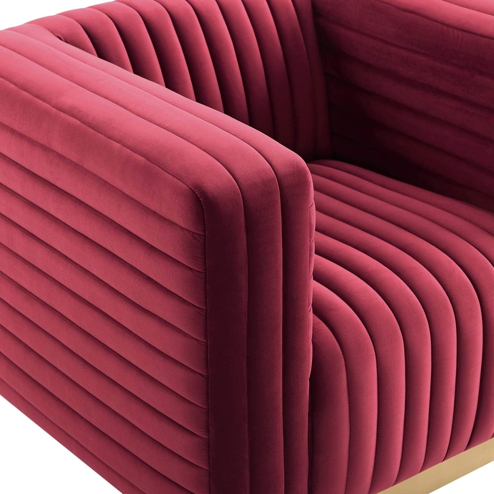 Modway Charisma Chairs, Maroon