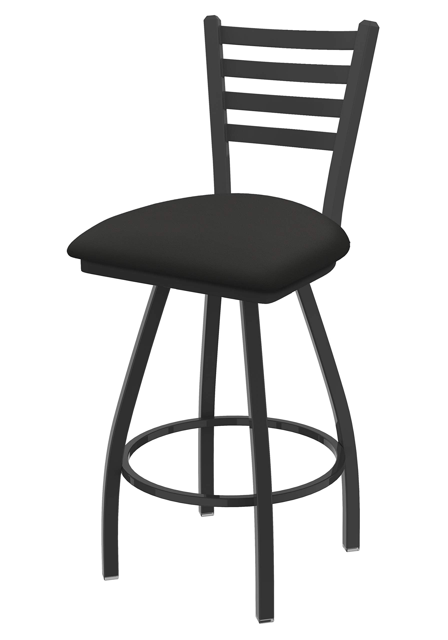 XL 410 Jackie 36 Swivel Extra Tall Bar Stool with Pewter Finish and Canter Iron Seat
