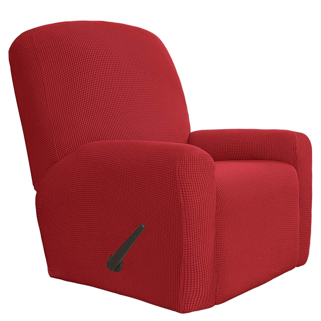 Easy-Going 4 Pieces Oversized Recliner Stretch Sofa Slipcover Sofa Cover Furniture Protector Couch Soft With Elastic Bottom Poly