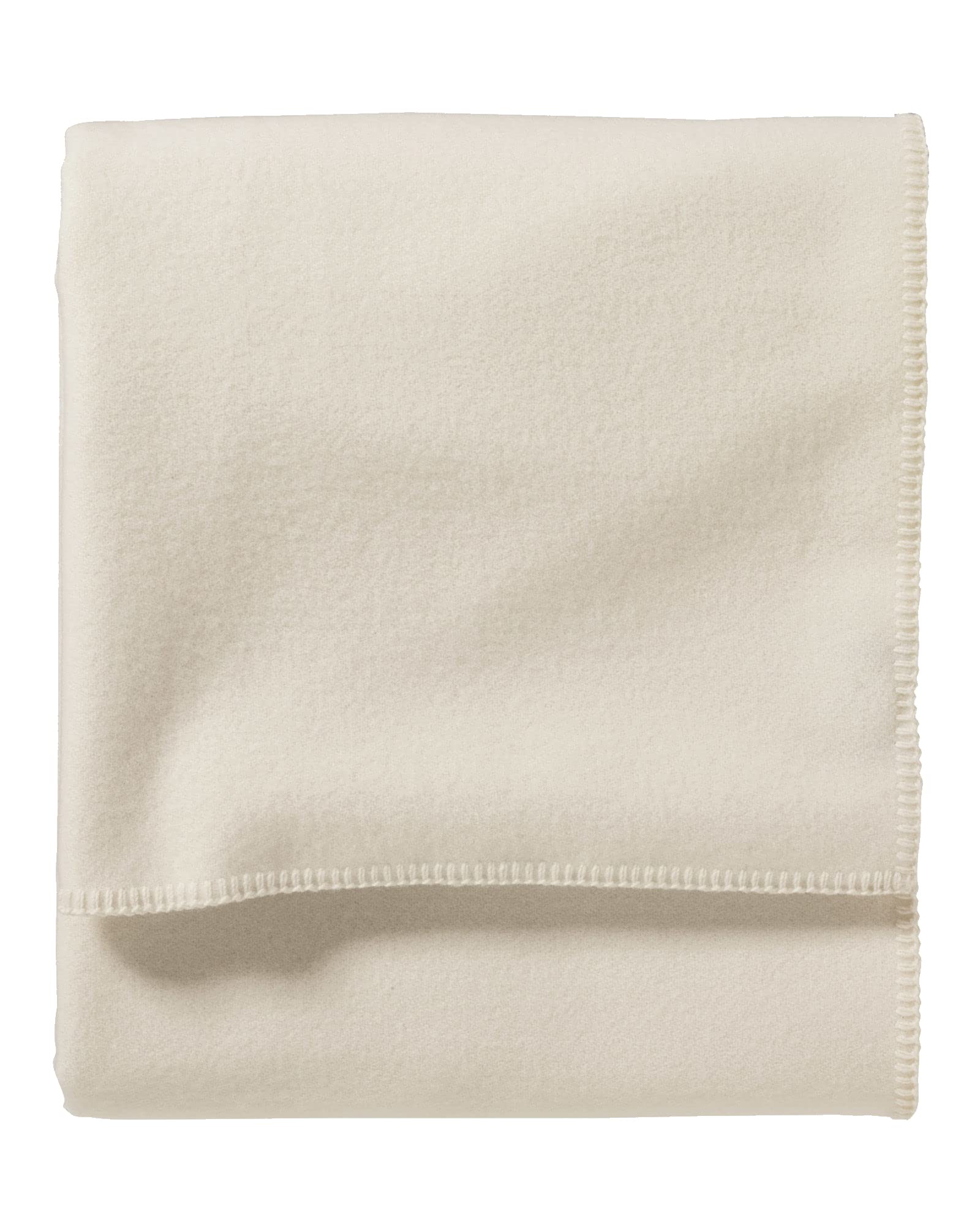 Pendleton Eco-Wise Wool Easy Care Queen Blanket, Ivory
