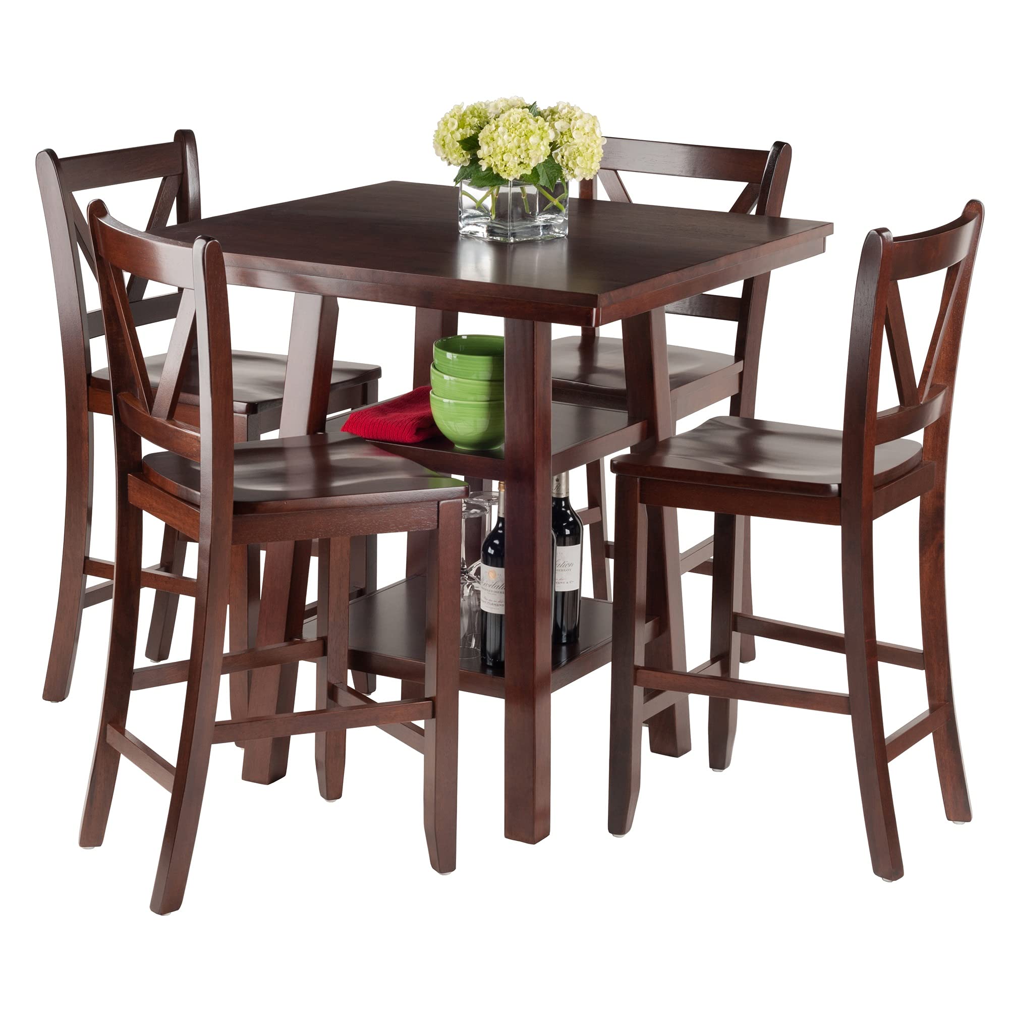 Winsome Orlando Dining, V Back, Walnut