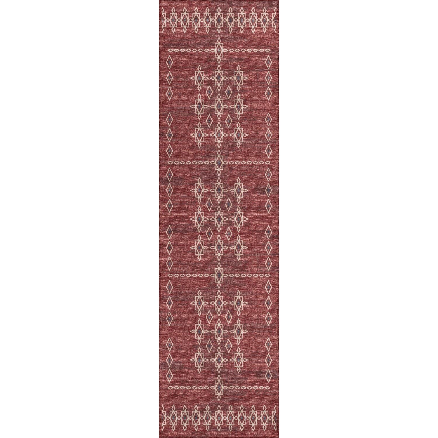 Sedona Sn3 Red Transitional Rug Runner 2' 3" X 7 ' 6"