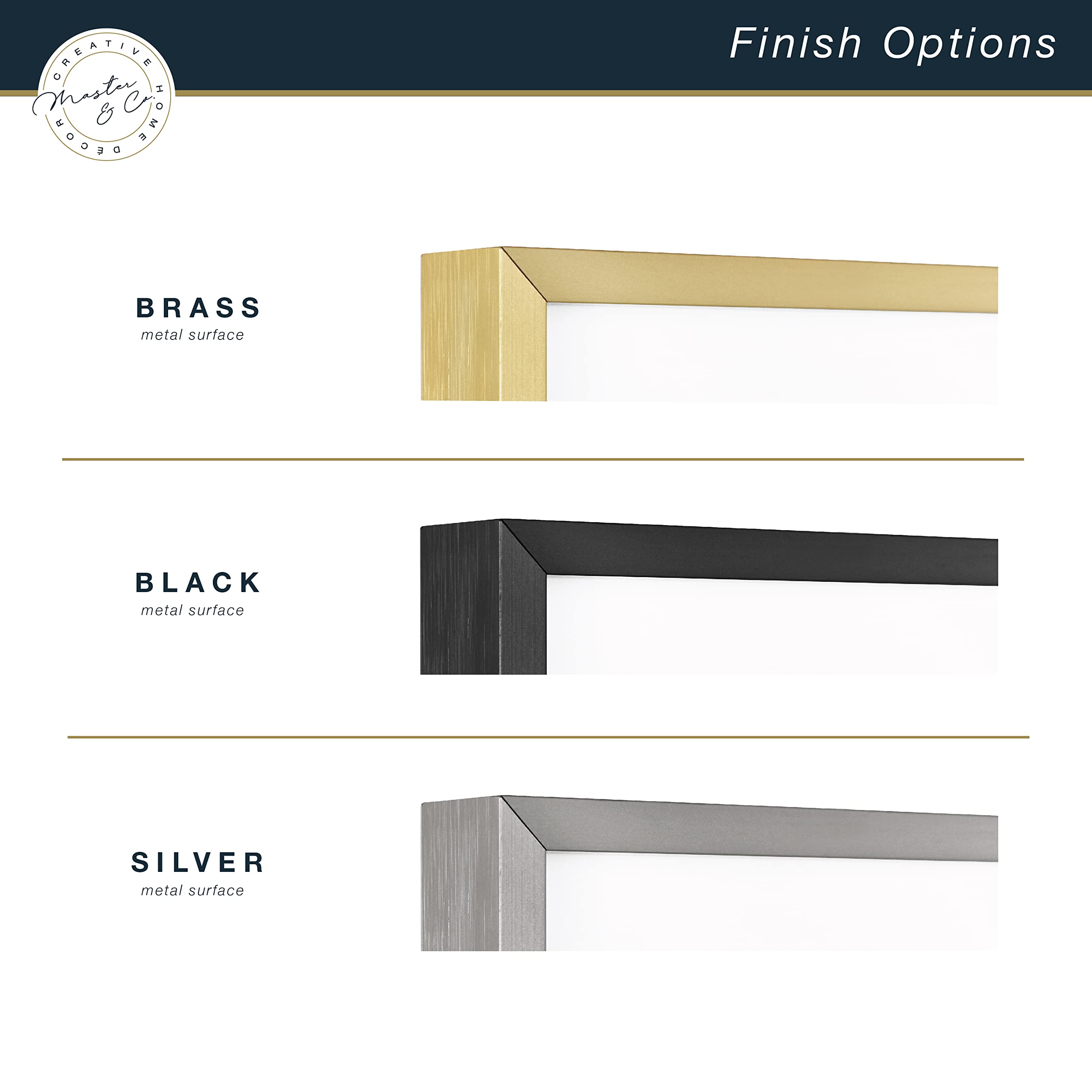 Mcs Master & Co. Foundry Metal Gallery Wall Frame, Dark Silver, 12.5 X 12.5 In Without Mat