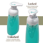 Clear Plastic Foaming Bathroom Countertop Soap Dispensers, Foaming Pump Bottles, Refillable Plastic Container For Liquid Soap, C