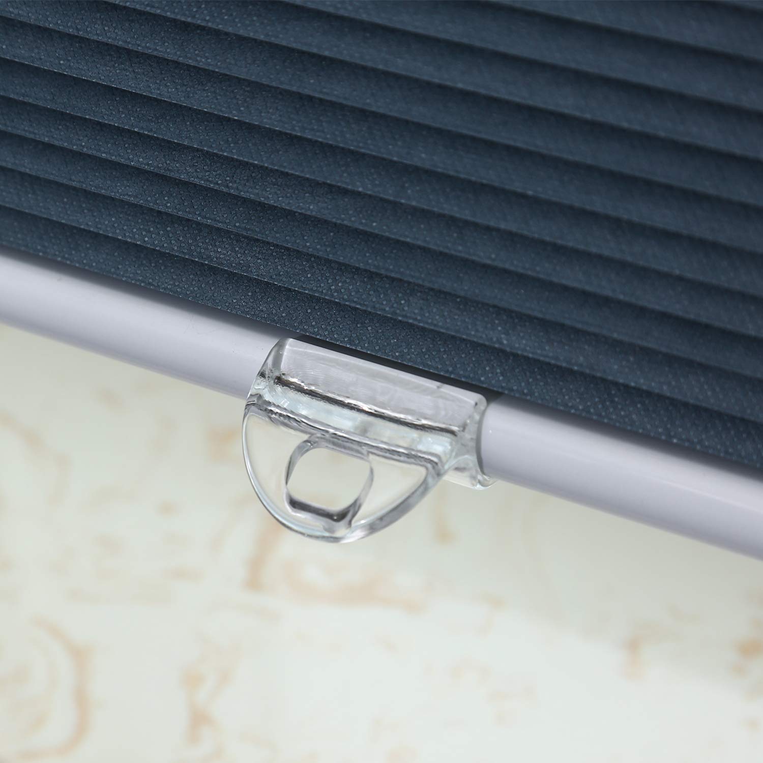 Blackout Cellular Shades Cordless Honeycomb Shades For Windows Inside & Outside Mount 29'' W X 64'' H, Ocean Blue(Blackout)
