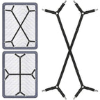 Bed Sheet Fasteners, Adjustable Triangle Elastic Suspenders Gripper Holder Straps Clip for Bed Sheets, Mattress Covers, Sofa Cus