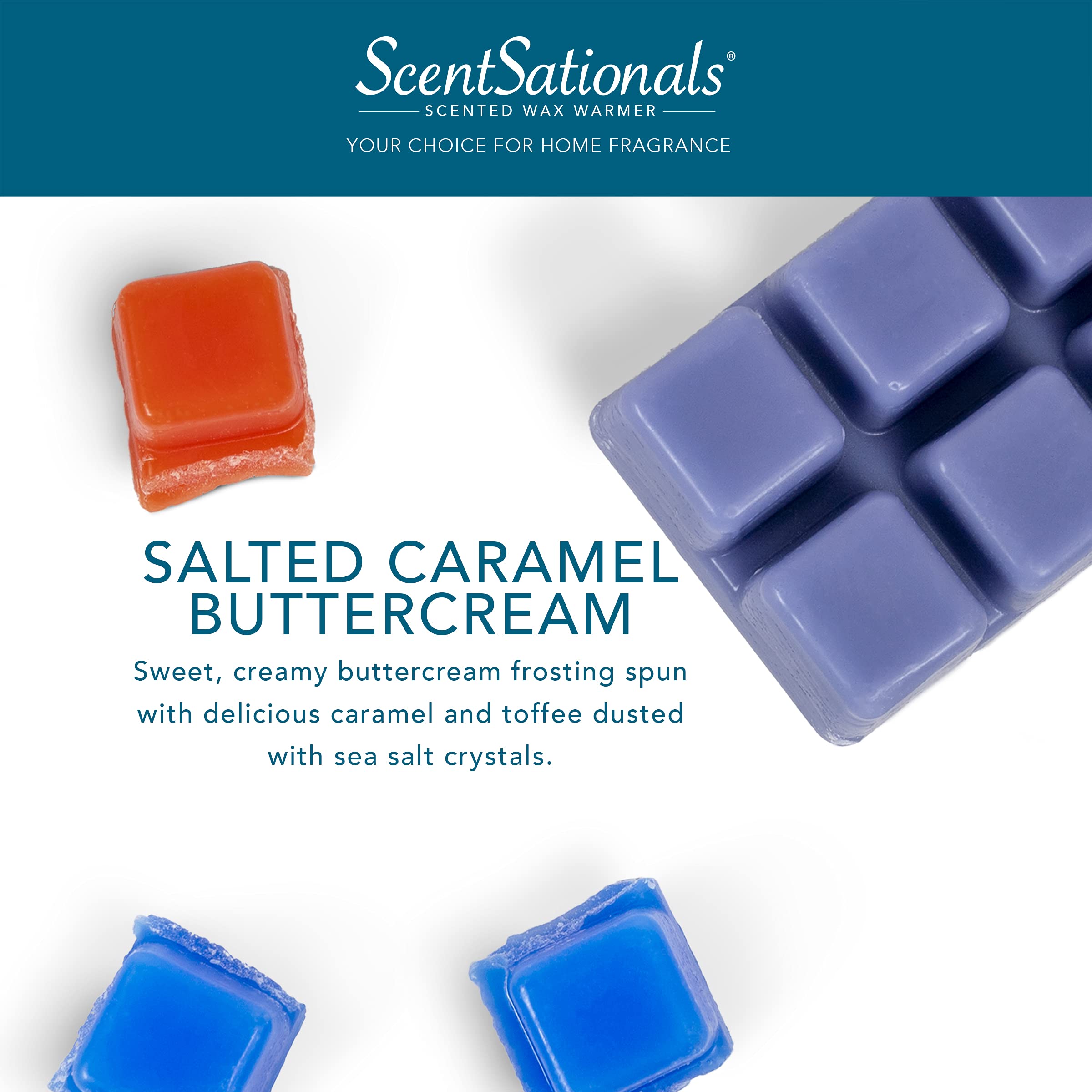 Scentsationals Scented Wax Fragrance Melts - Holiday Collection - Wax Cubes Pack, Home Warmer Tart, Electric Wickless Candle Bar
