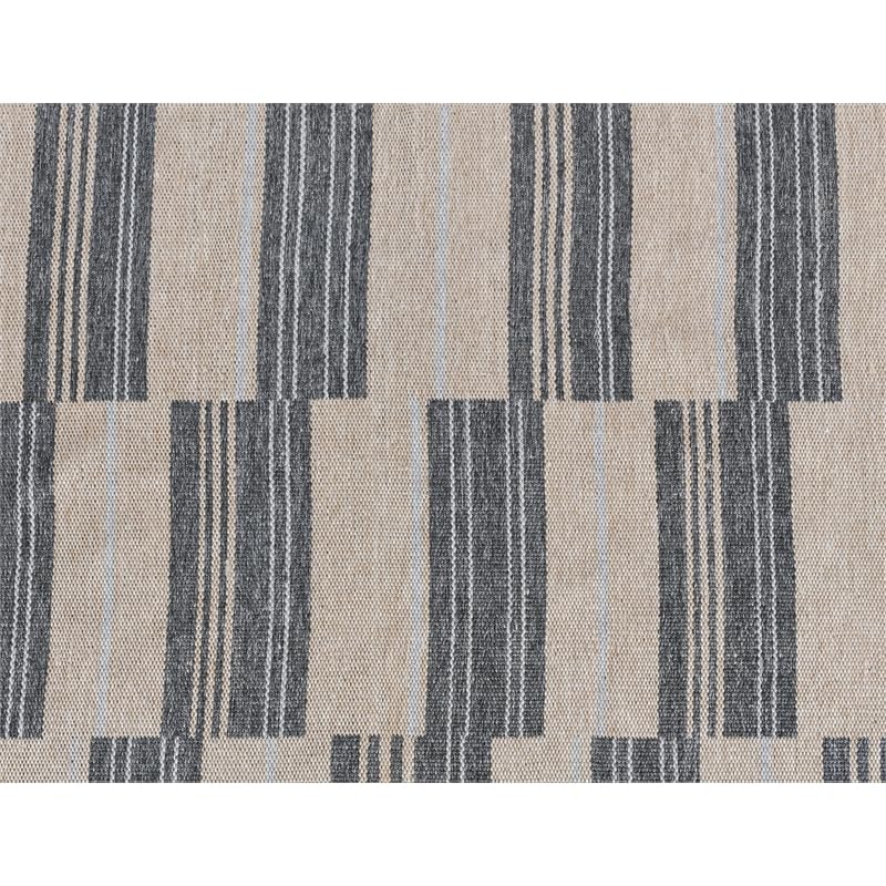 Kosas Home Boulder 24 X 36 Polypropylene Fabric Area Rug In Charcoal/Natural