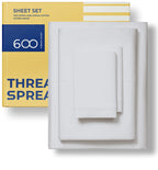 600 Thread Count Egyptian Quality 100% Cotton Sheets Set, California King Size Bedding Set In Silver