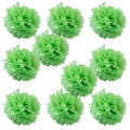 WYZworks Set of 10 - Summer Green 14 - (10 Pack) Tissue Pom Poms Flower Party Decorations for Weddings, Birthday, Bridal, Baby S