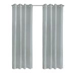 Richmark International Boucle Sheer Grommet Curtain Panel 52 X 108 Light Grey