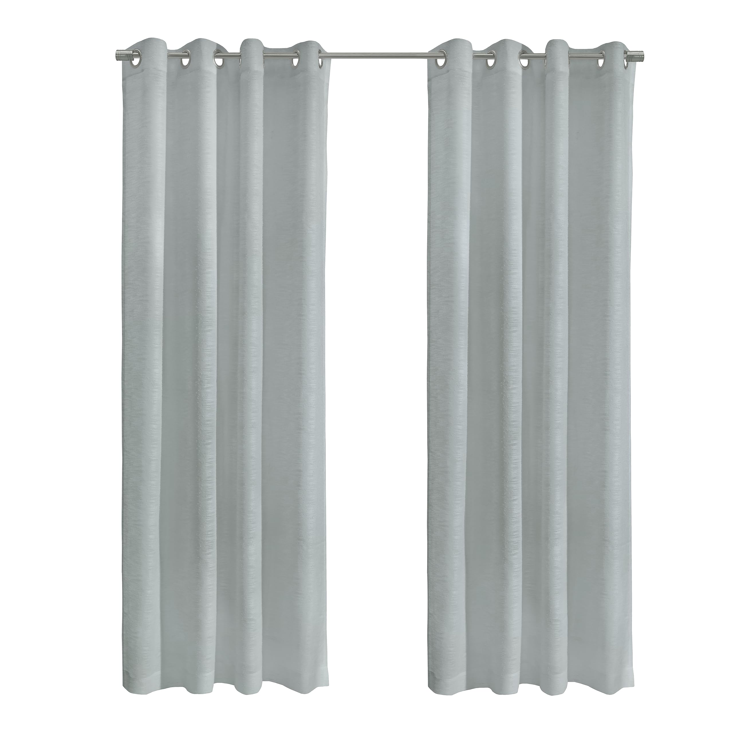 Richmark International Boucle Sheer Grommet Curtain Panel 52 X 108 Light Grey