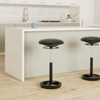 Safco Twixt Active Movement Seating Chair, Ergonomic Support, Extended Height, Black Vinyl
